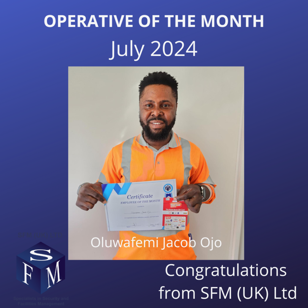Oluwafemi Jacob Ojo - July 2024 Operative of the Month